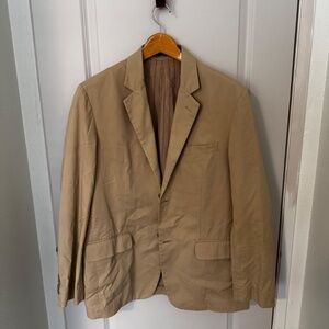 Material London cotton khaki sport coat / blazer